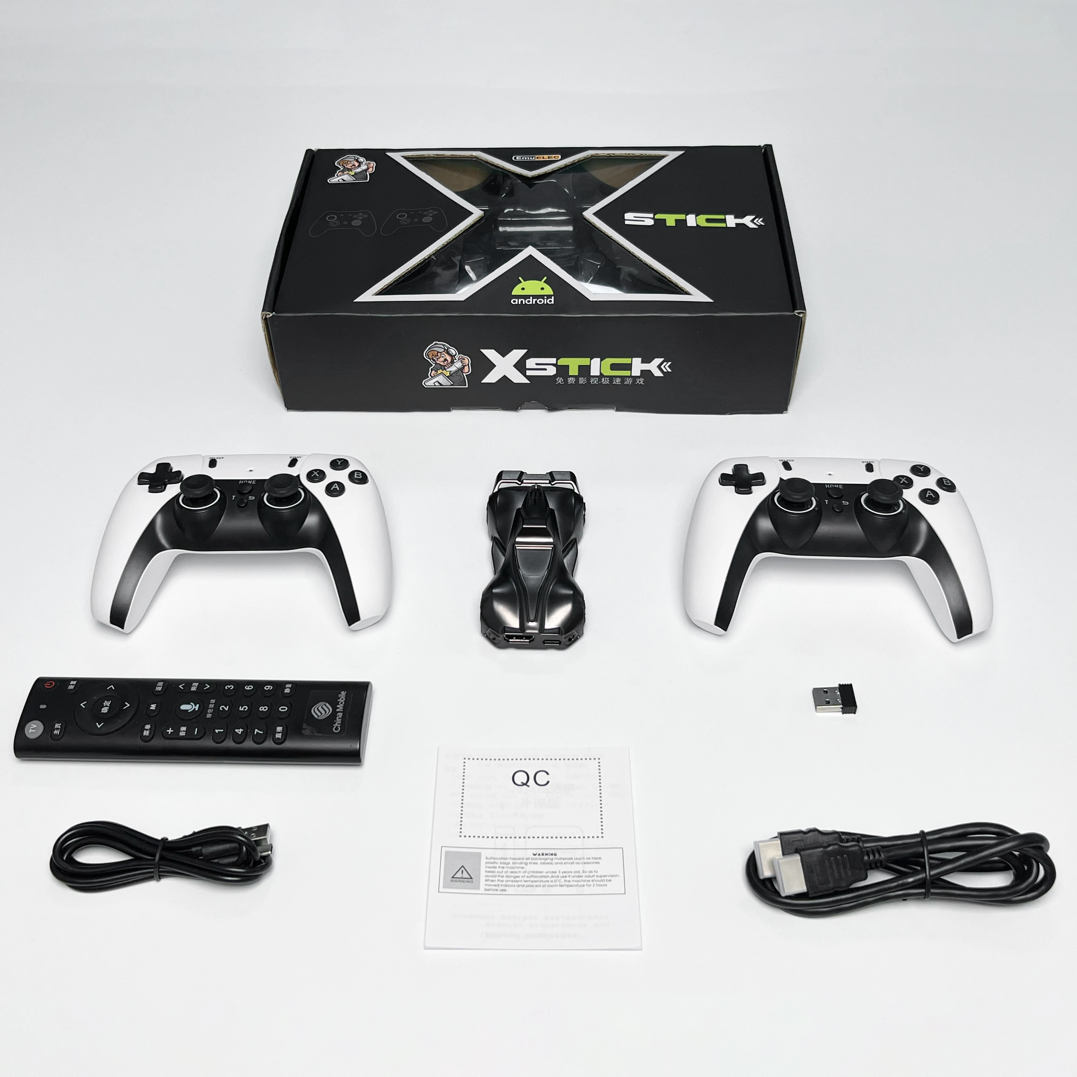 VAYAVA New Design X stick Video Game Console TV Games Retro Game Box 4K HD Wireless Dual Controllers Dual Android TV BOX