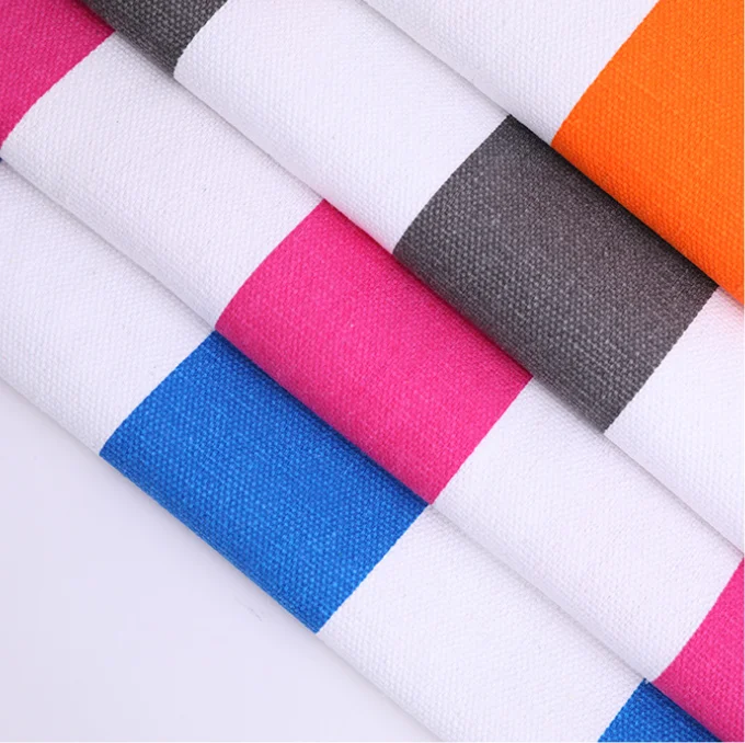 
Stripe print canvas fabric Upholstery fabric for sofas,curtain,bags... 