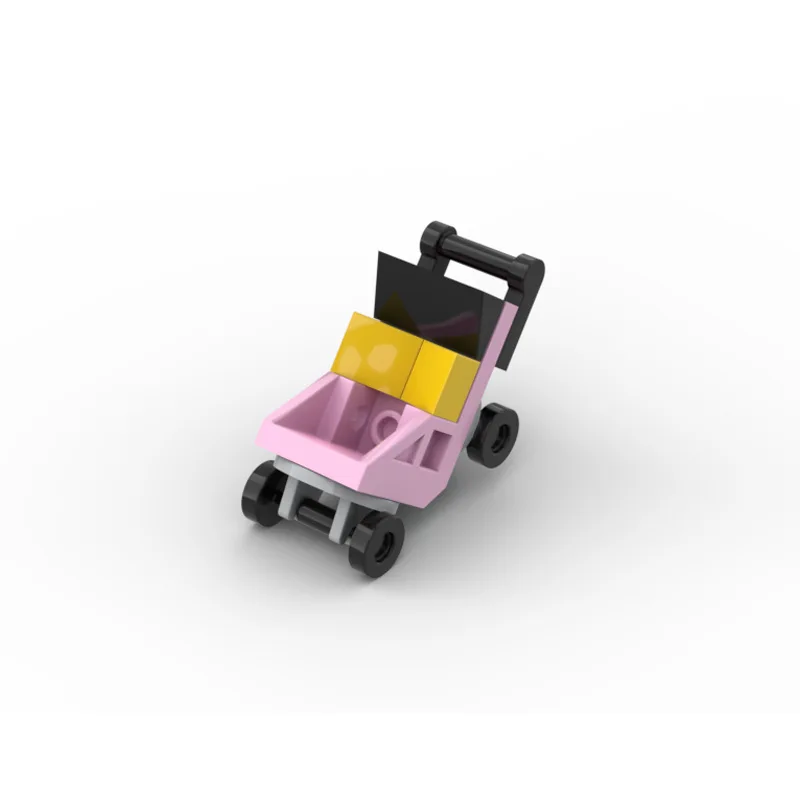 Mini Baby Figures MOC Pram Plastic Building Blocks doll Characters Toys Model