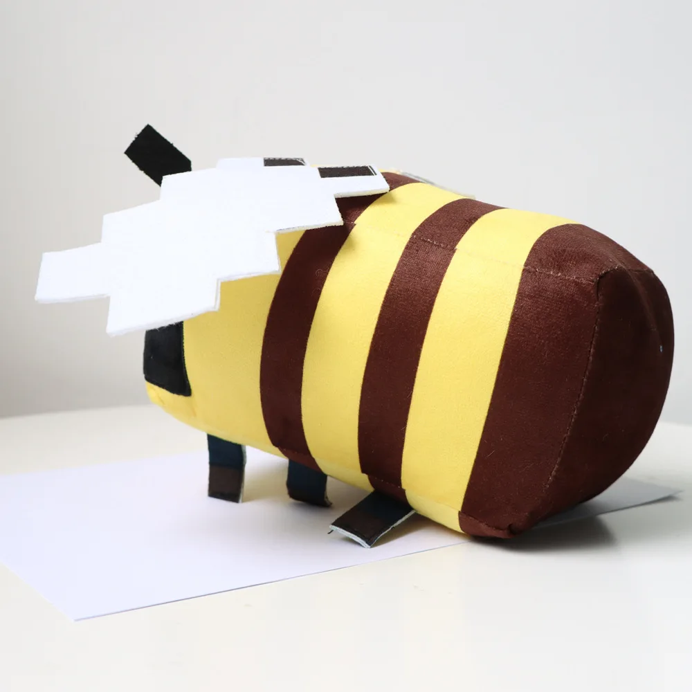 Custom Yellow Bee Stuffed Honeybee Plush Doll Cartoon Funny Bee Stuffed Animal Plush Toys