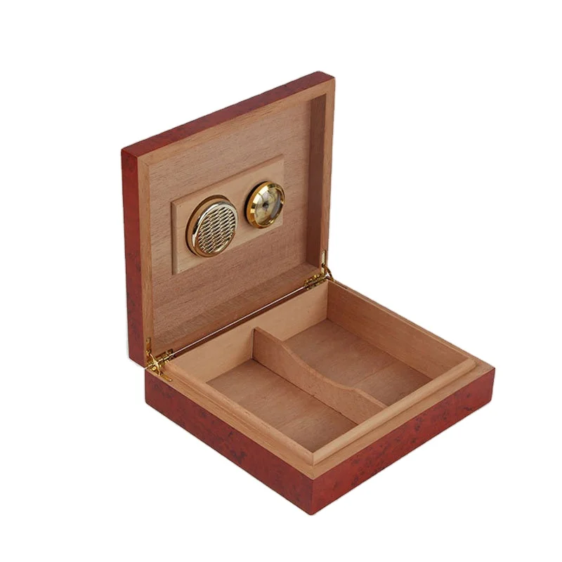 Custom Hot Sale Brown Wooden Humidor Display Rustic Wooden Box