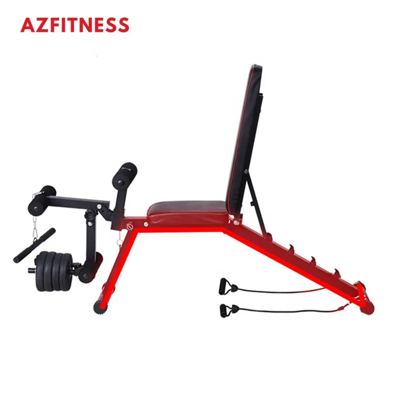 Folding Adjustable Hyperextension Leg Extension Multipurpose Heavy Gym Zero Gap lifting Weight Bench With Barbell Dumbbell