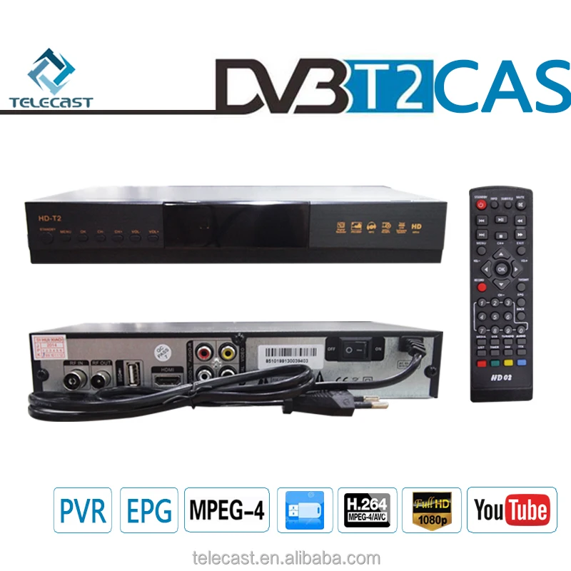 DVB-T2 Интернет ТВ Декодер каналов кабельного телевидения