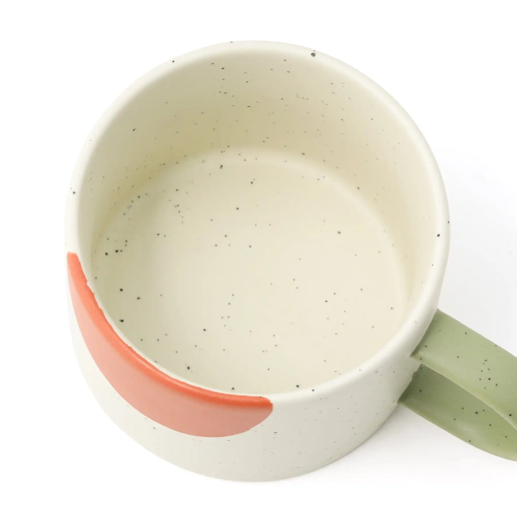 Cylinder shape speckled glaze high quality stoneware coffee tea set customizable ceramic cappuccino coffee mug for gift