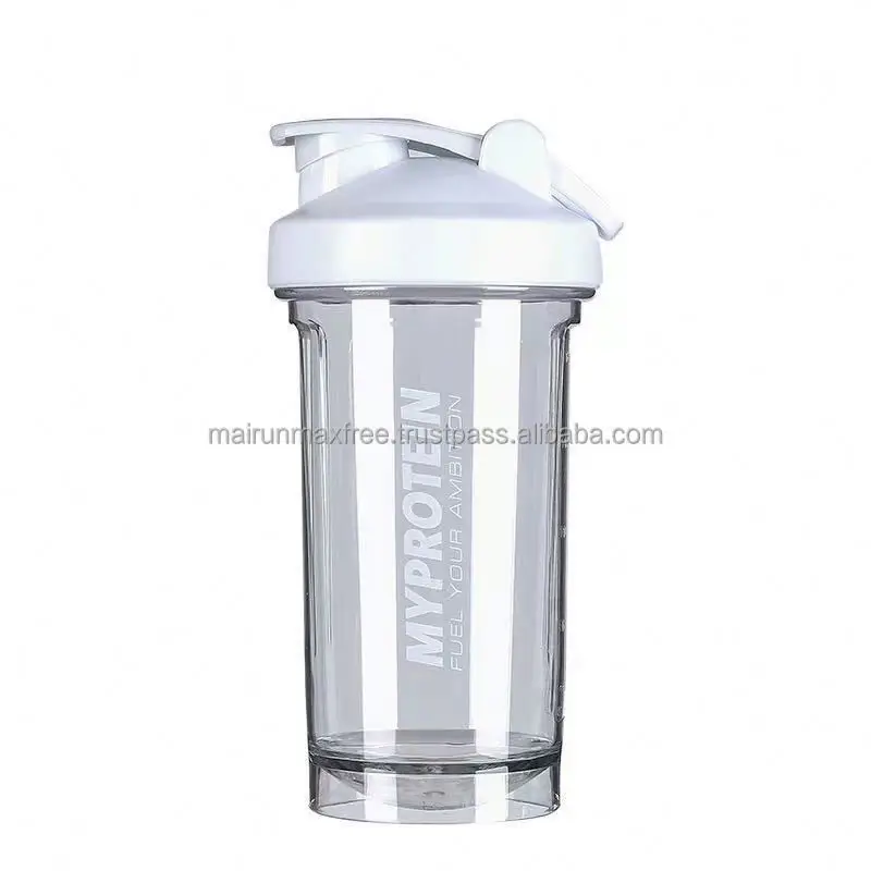 Custom Blender Plastic Classic Workout Clear Protein Shaker Bottle for GYM Fitness 500ml