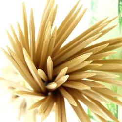 Teppo Bamboo Stick Long Disposable Meat Flat Skewer With Custom Design