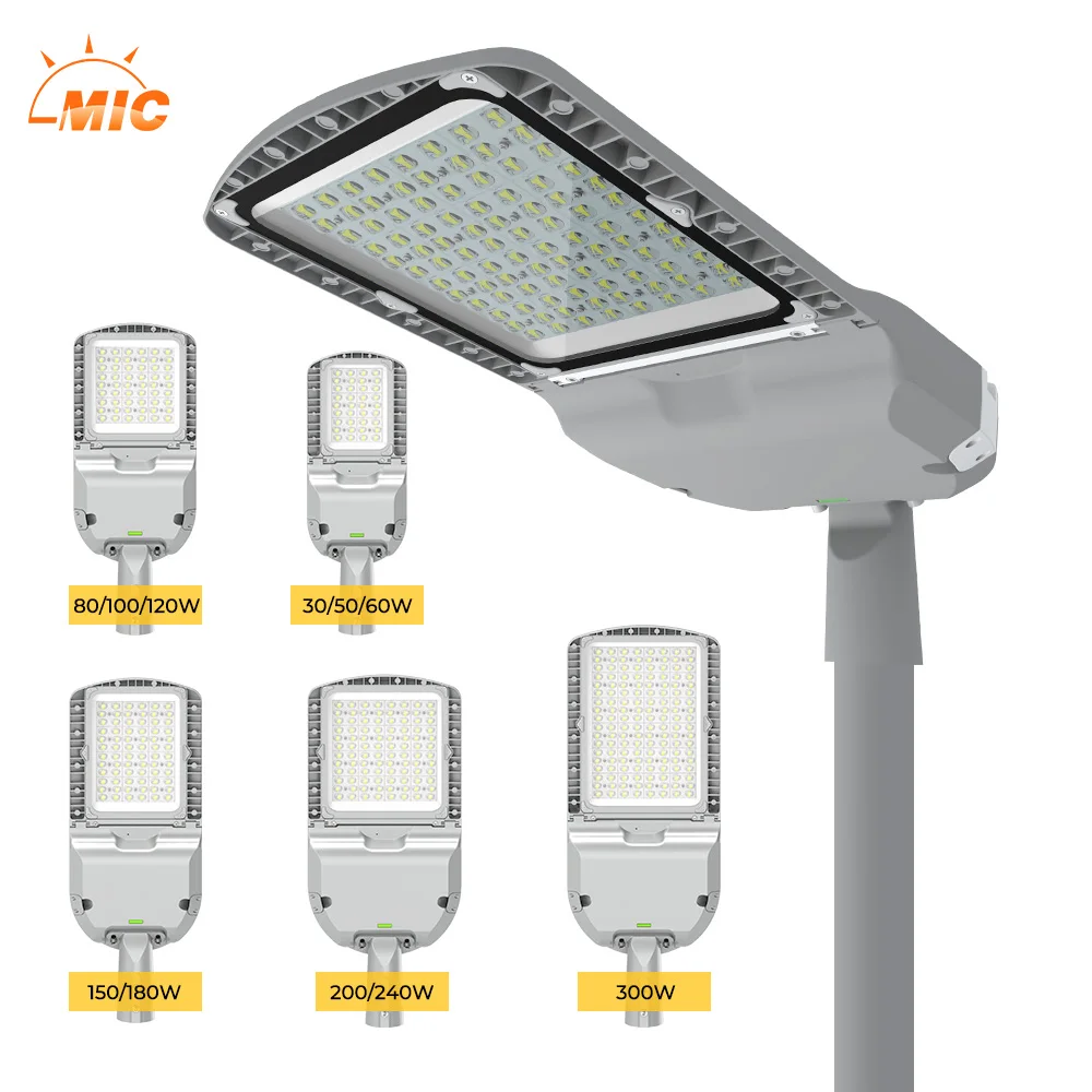 7 years warranty street lights 30W 50W 60W 80W 100W 120W 150W 180W 200W 240W 300W waterproof street led light