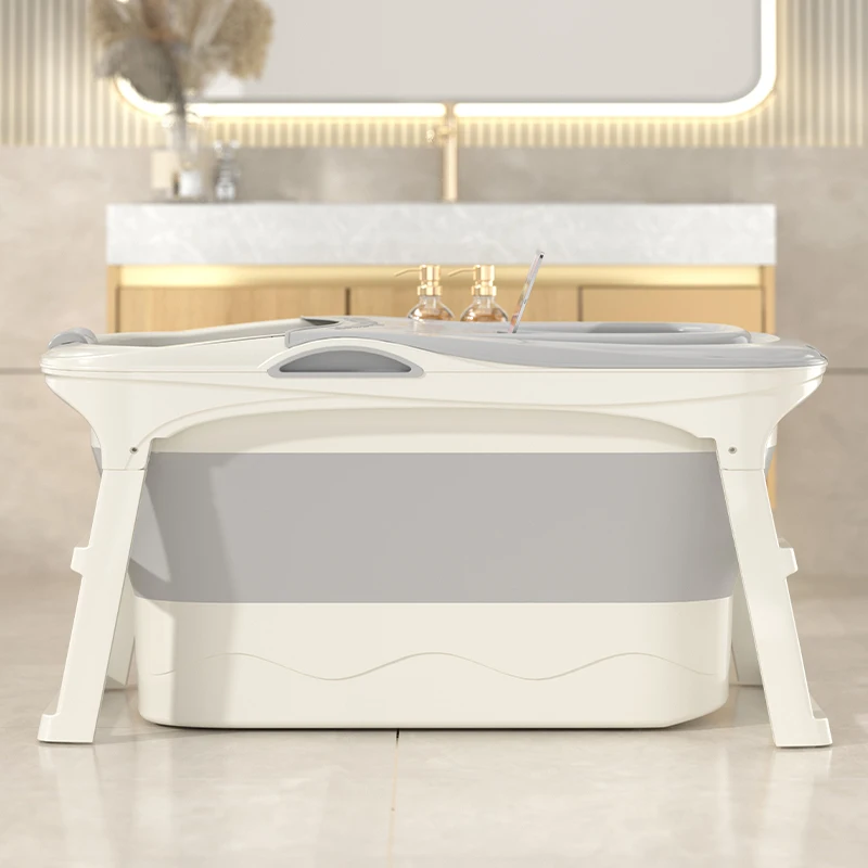 Wannuo Fashion portable foldable adult bathtub Plastic adult bathtub with tablet card slot