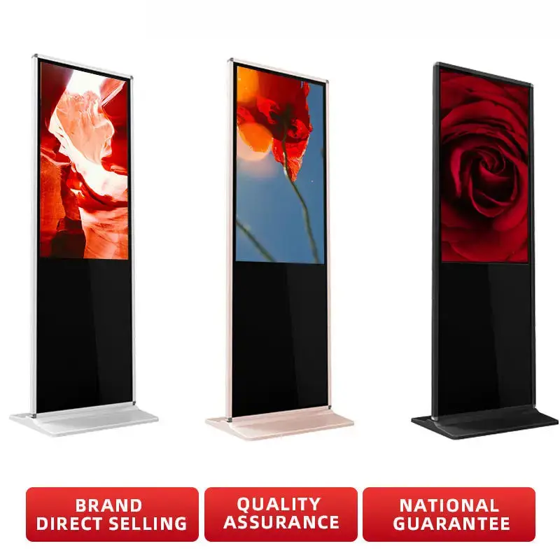 Floor Standing Interactive Touch Totem Display Digital Signage Kiosk Indoor 4k Monitor Advertising Player Lcd Screen