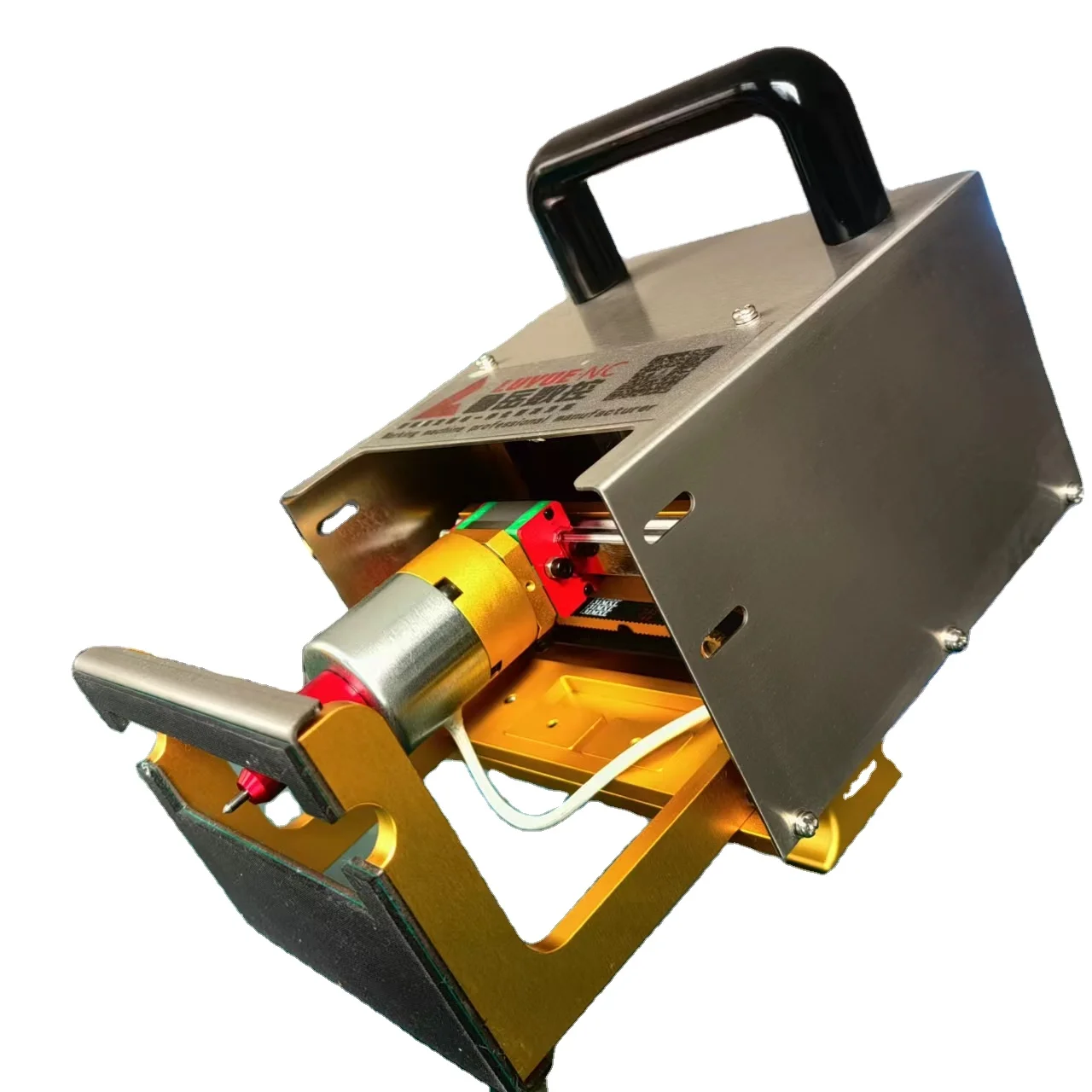 with industrial touch screen 120*40mm dot peen marking machine for matel engraving machine plug in electric engraver for tube