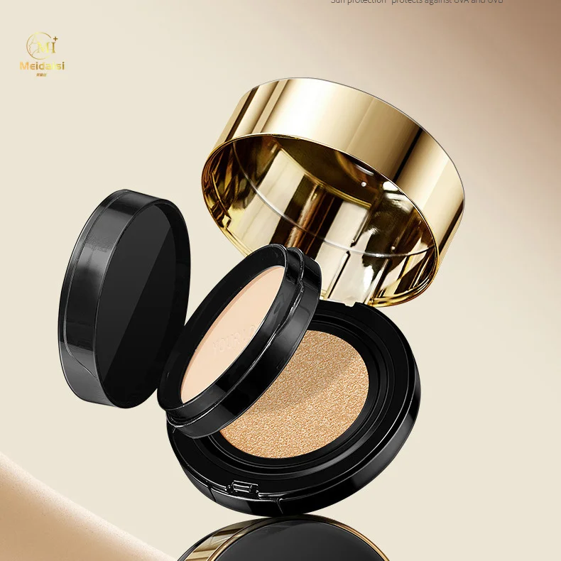 Private Label High Quality Waterproof Pressed Powder Air Cushion Bb/Cc Cream 2in1 Sunscreen Cushion Liquid Foundation