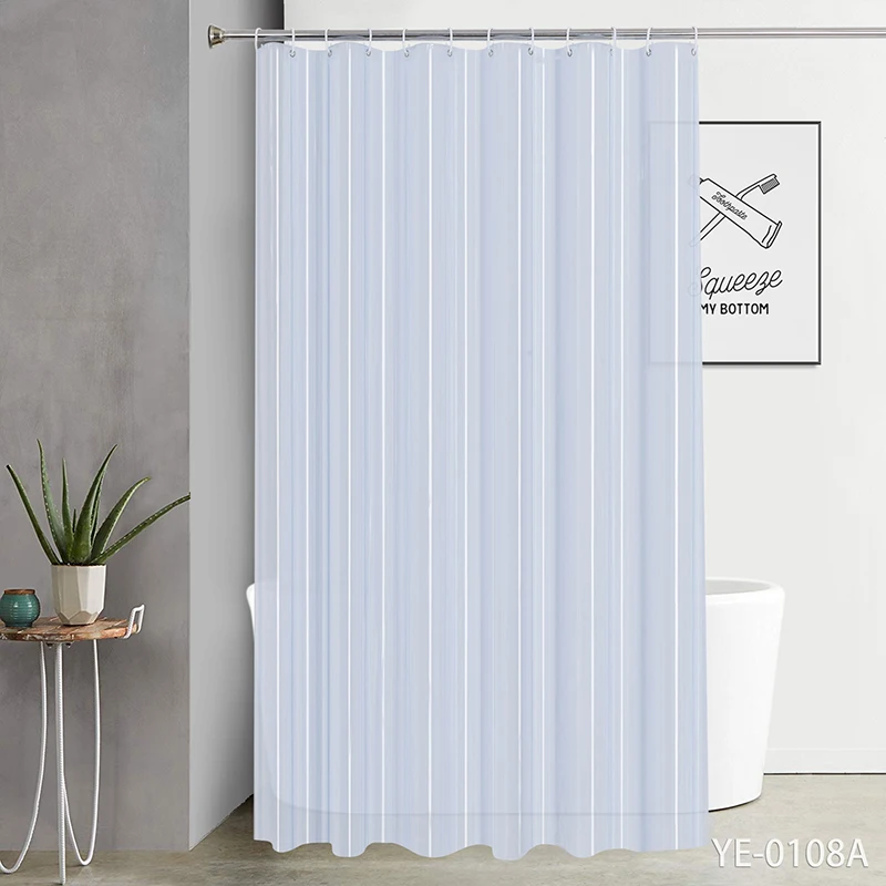 Transparent Design Shower Curtain Wholesale Cheap Bath Bathroom Shower Curtain