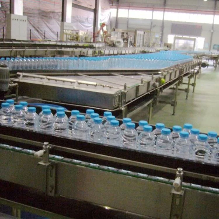 plastic belt conveyor system for beverage production mineral water pet bottle