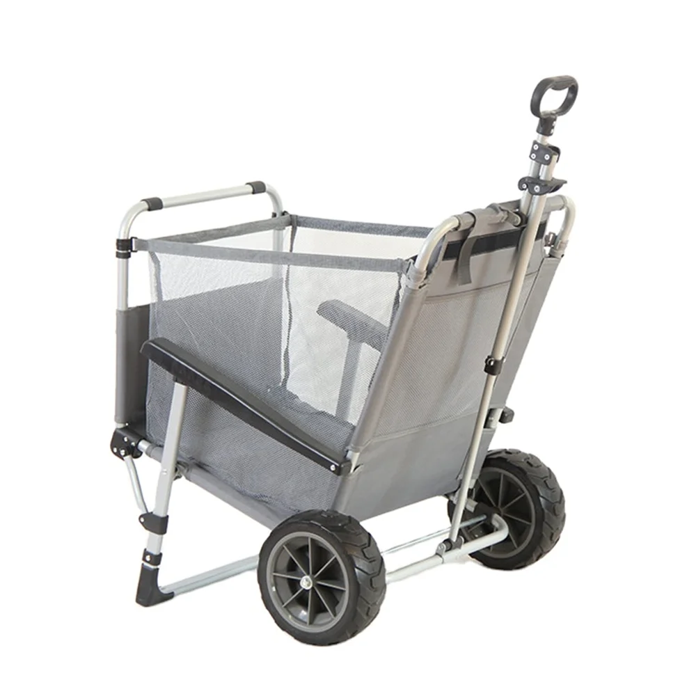 Lawn Mower Barrow Beach Cart Garden Trailer Wheel Fishing Chair Beach DAY Lounger Metal with Flat Free Pu Tyre 13 Inch 3.25-8