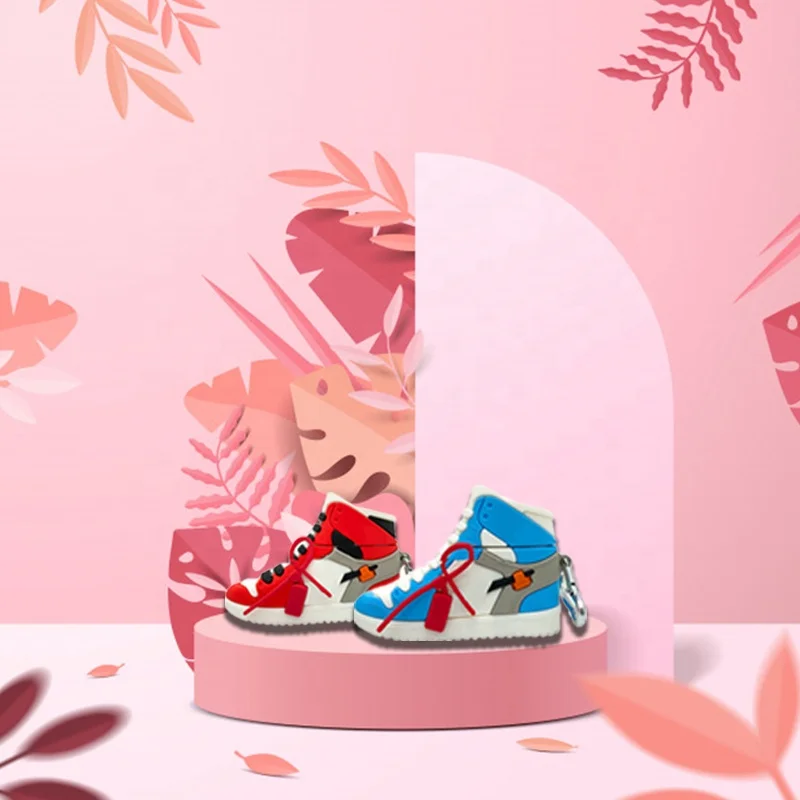 3D Классический Спортивный брендовый наушников с дизайном кроссовок и брелоком, мультяшный для Airpods Pro, модный крутой чехол