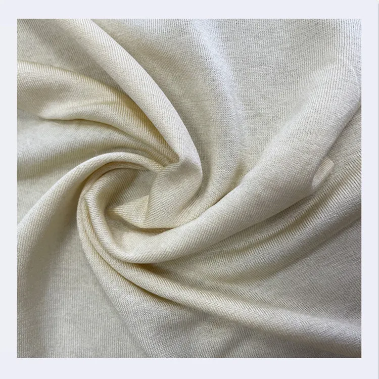 100% mulberry silk jersey knit silk knitted fabric for single round knitting fabric