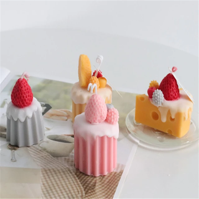 J043 Creative Dessert DIY Muffin Cup Cake Cookies Mold Decoration Fruit Silicone Moulding Chocolate Pastry Candle Mold