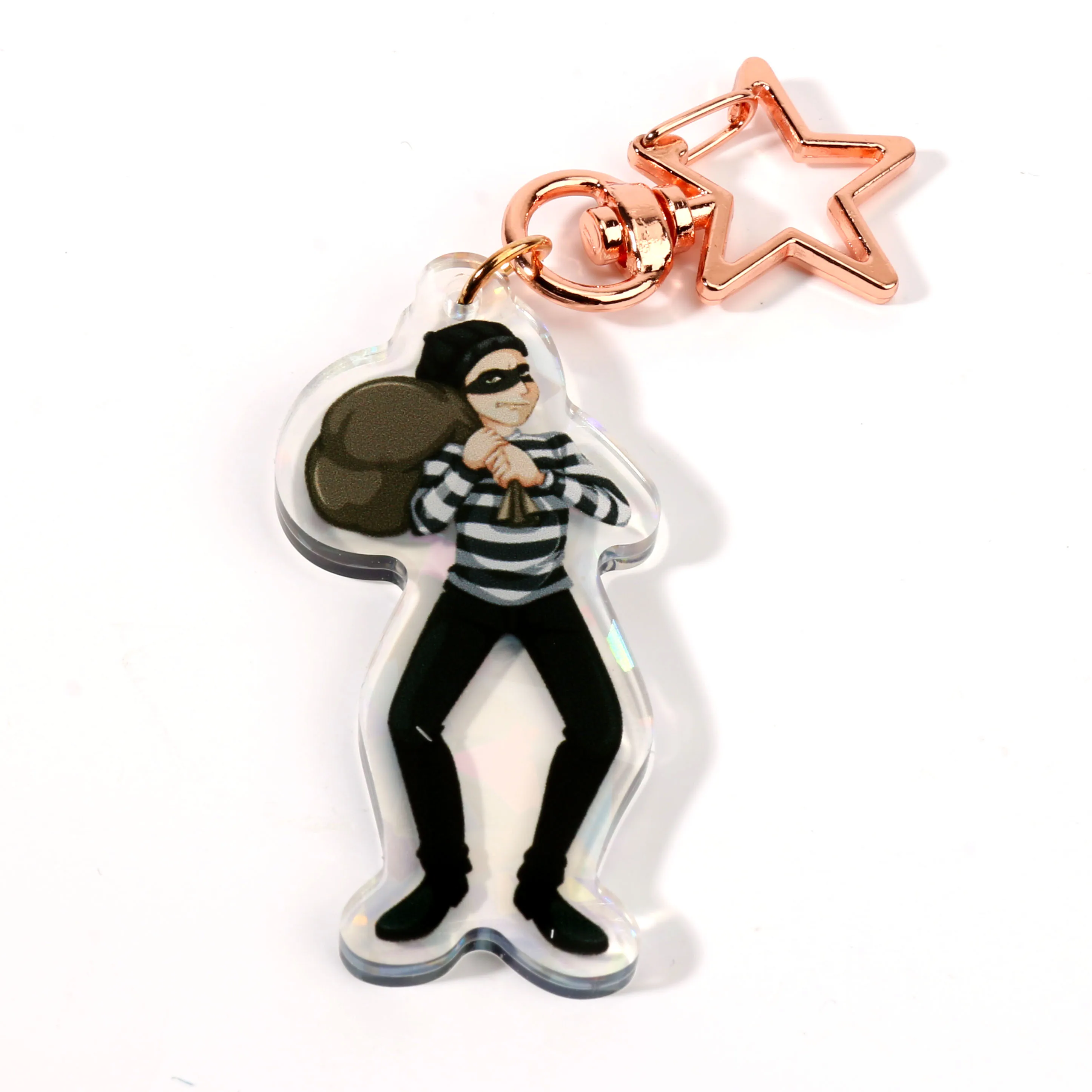 Fast Shipping Low Price Katana Key Chain  Charm Offset Printing Acrylic Keychain