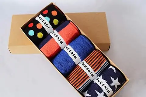 Happiness Funny Socks Bright Colored Crazy Socks High Quality Fashion Custom Made Fancyed Cool Business Cotton Socks Men Casual