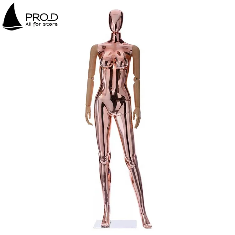 Clothing Store Window Display Plastic Plating Wedding Mannequins Female Realistic Full Body