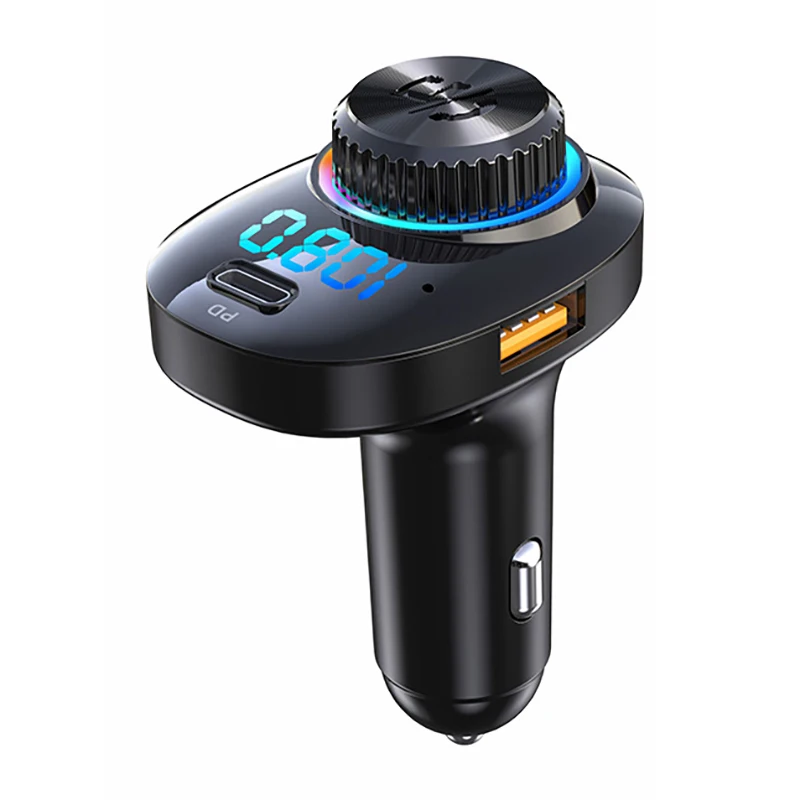 Trending Products 2021 New Arrivals Car Accessories Colorful Lights Hands Free 20w Super Fast Charging Dual Usb Car Charger