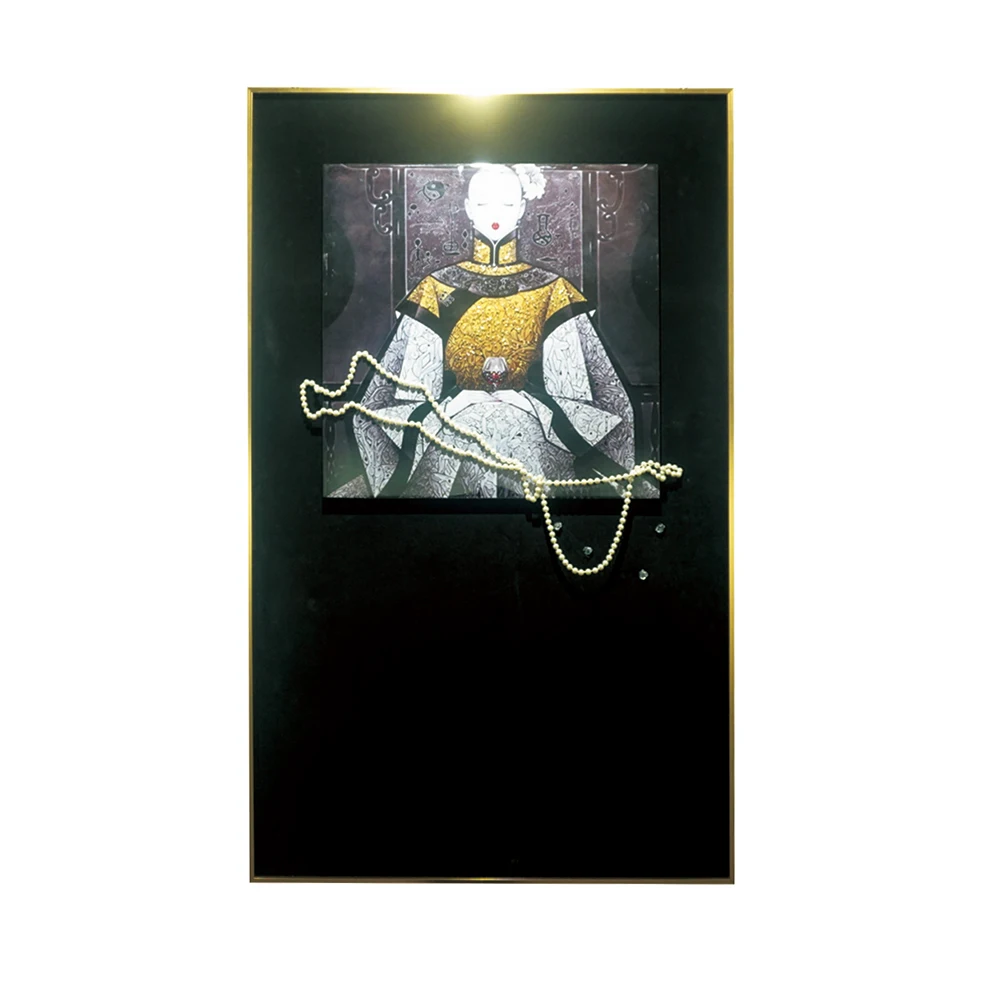 Indian art image physical decorative painting living room promotional gift mural series