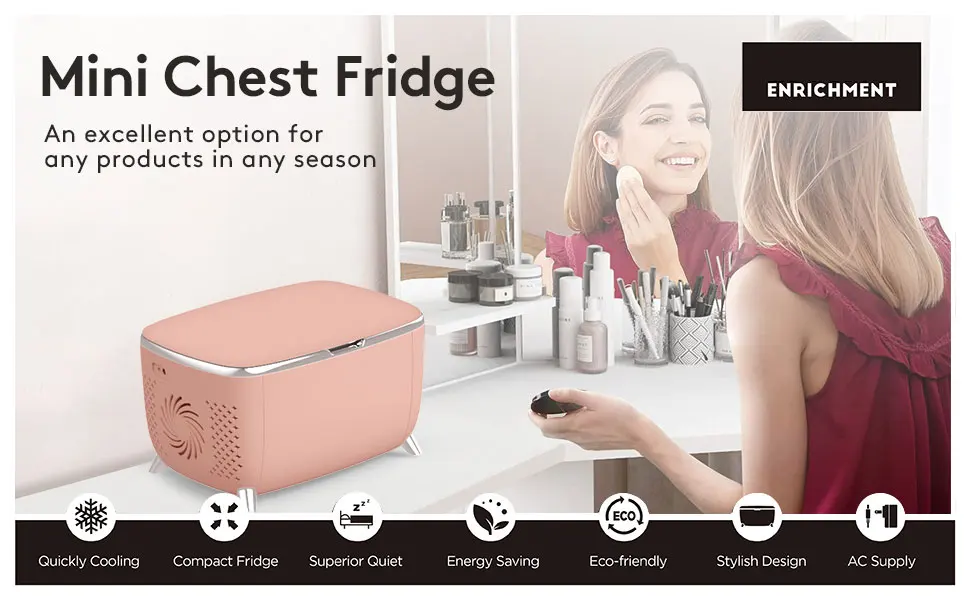 Beauty Fridge Portable 6 Liter Mini Refrigerator Portable Beauty Mini Fridge With Ce Rohs Car Cooler Box Refrigerator