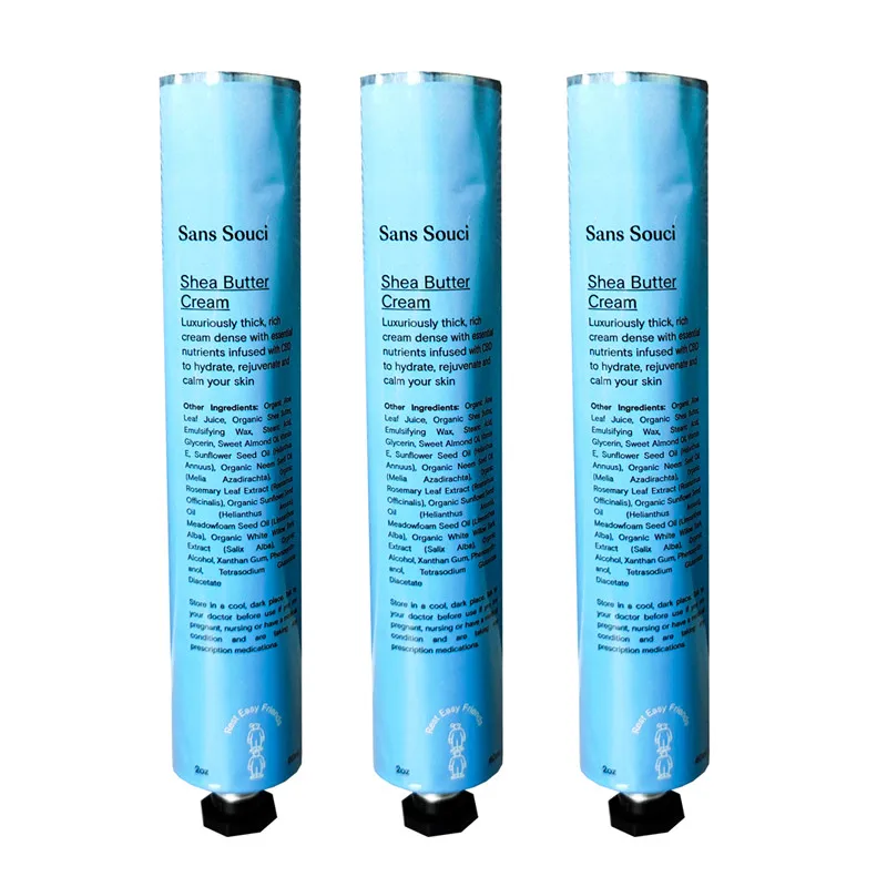 High Quality 4 oz Cosmetic Used Purity 99.7% Aluminum Beauty Tubes Healing Balm Soft Packaging