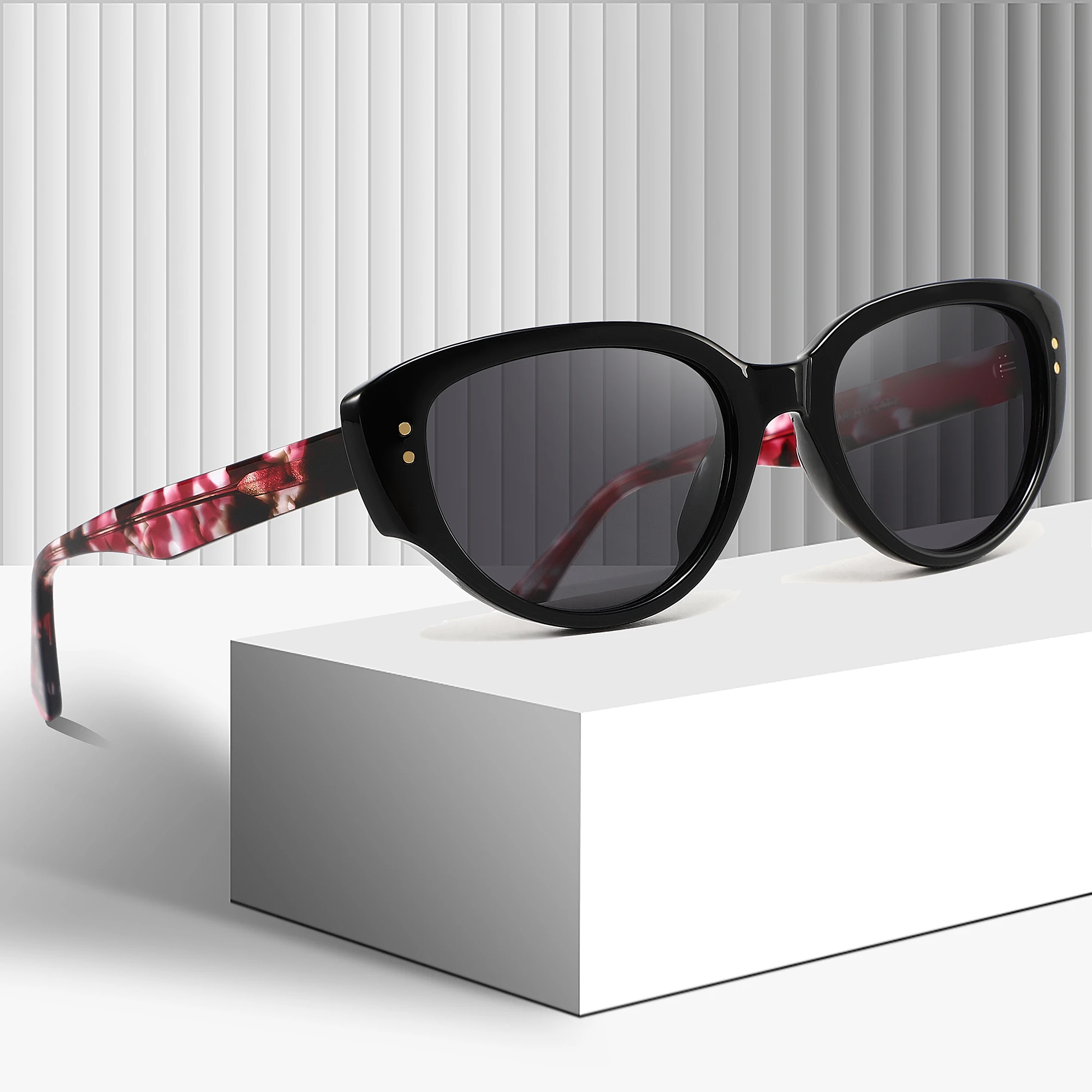 Lady Cateye Newest Custom TR90 Acetate Designer Sun Glasses Women Men High Quality Polarized Sunglasses 2023