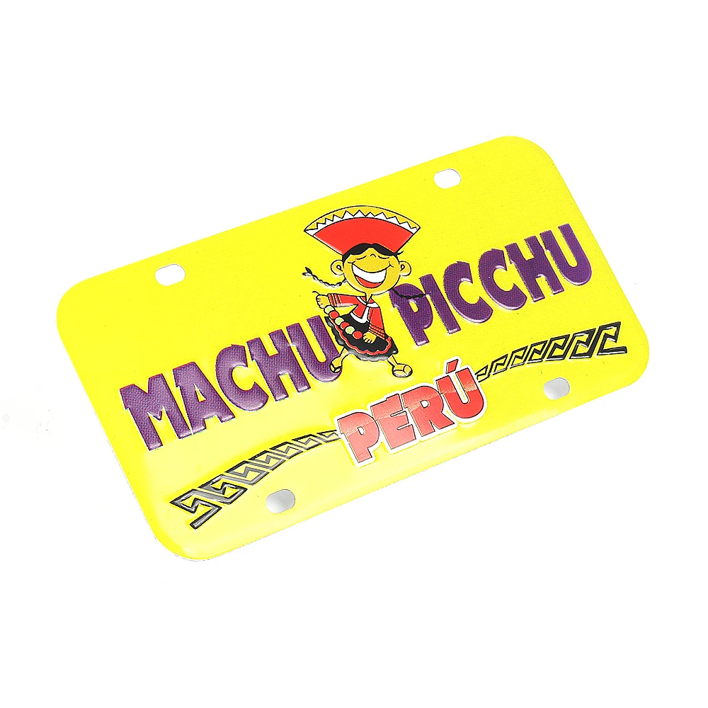 High Quality Custom Design Bicycle License Plate Embossed Bike Number Plate Aluminum Bike License Plate