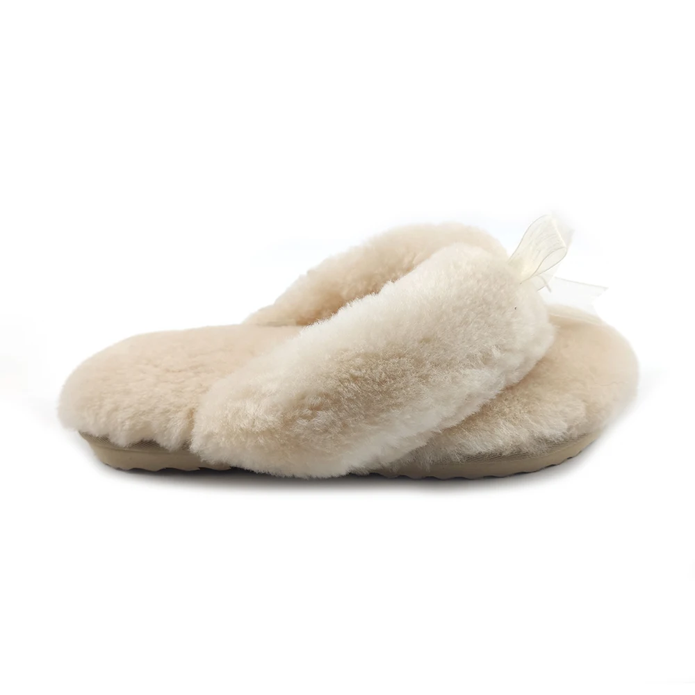 
CF-501 Manufacturer Real Wool Classical Style 2021 hot sell trend Wholesale ladies winter warm slippers fur for women 