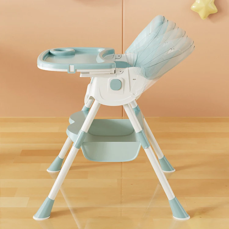Creative adjustable feeding small high chair for baby children safety eating