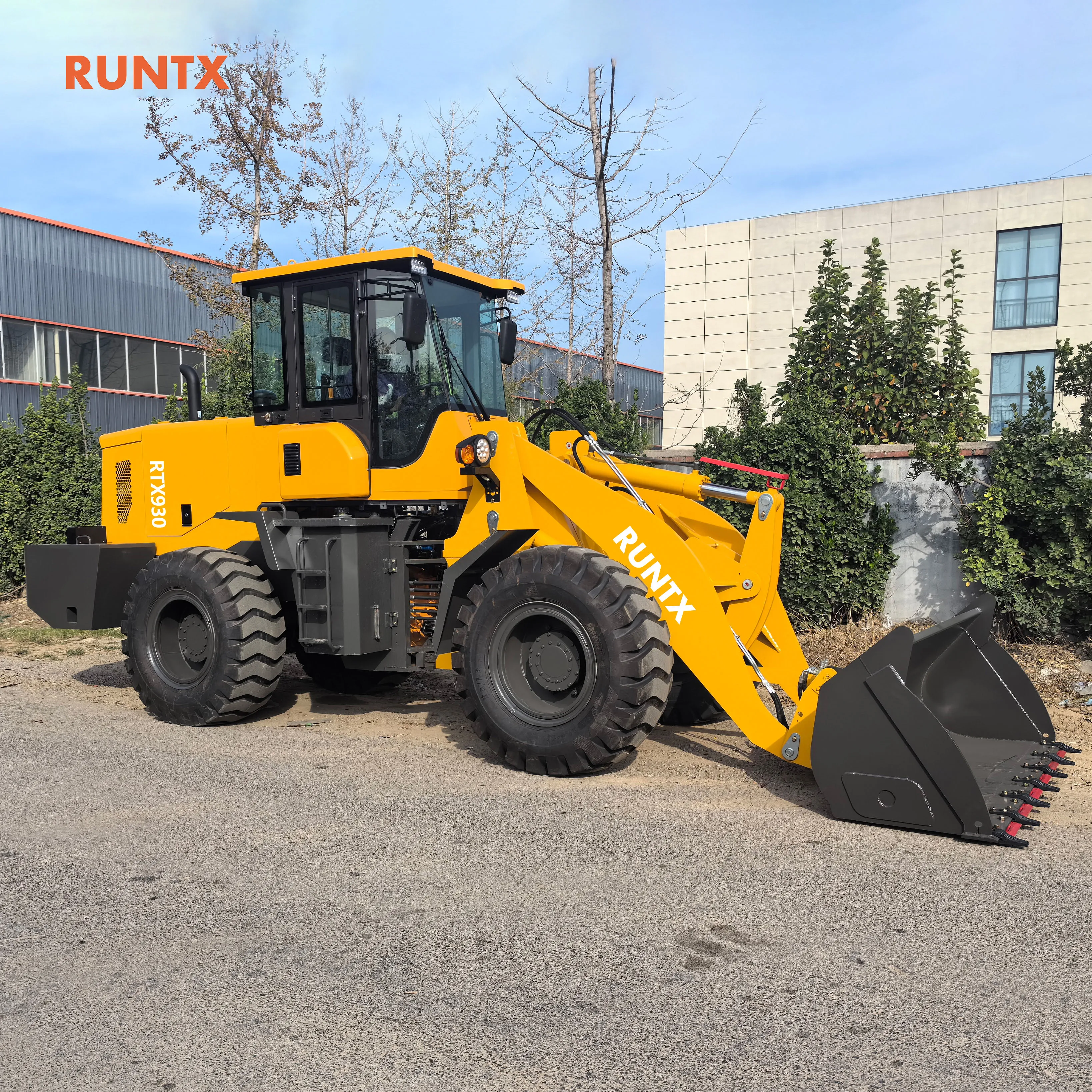 RUNTX Китай одобренный CE 1 7 м3 объем ковша колесный погрузчик 3 тонны 5 тонн для продажи