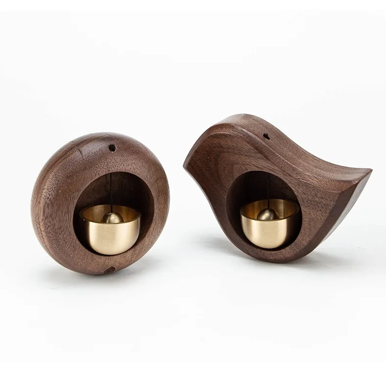 Wooden decoration door refrigerator solid wood wind chime doorbell shopkeepers bell