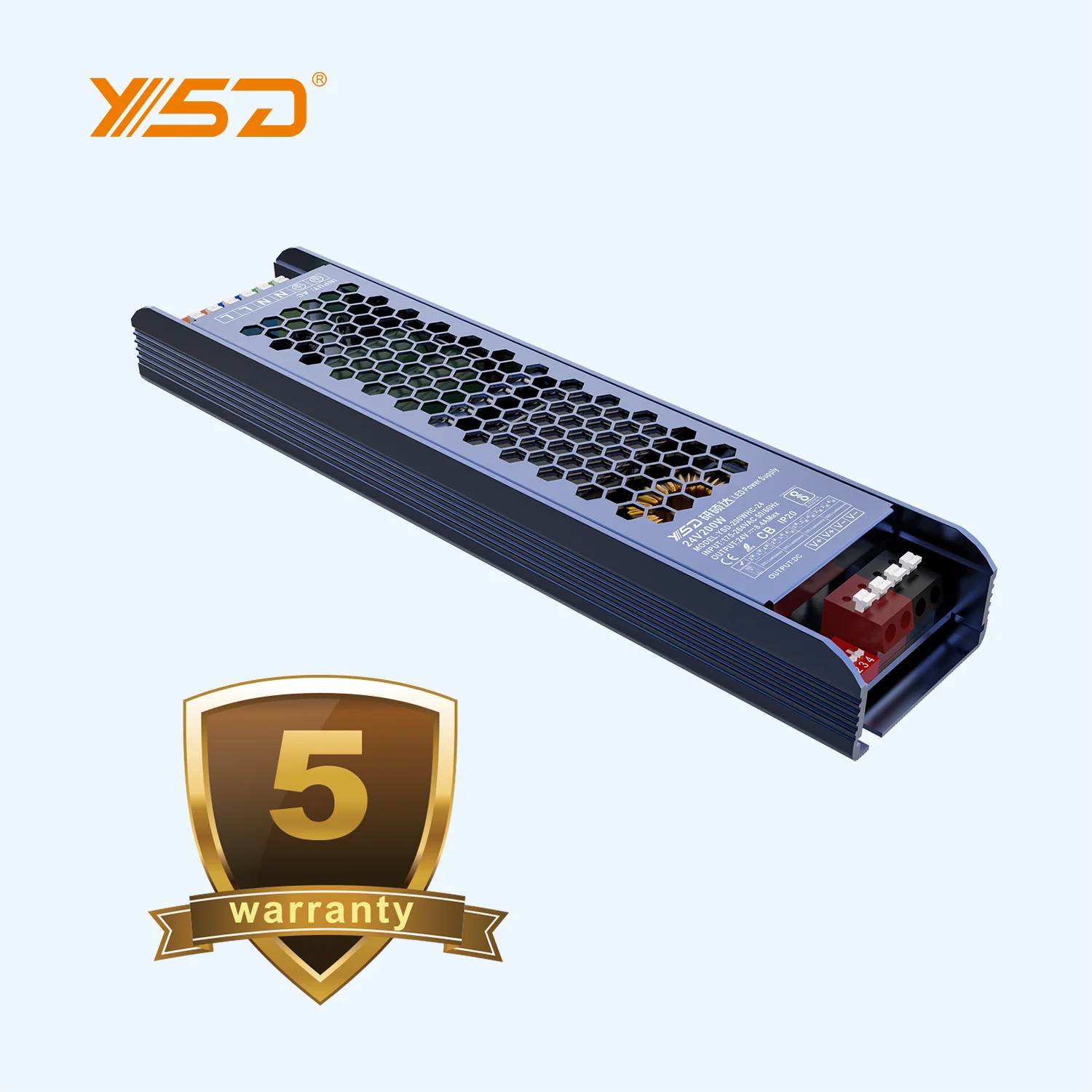 IP20 AC to DC 12V 24V 30W 60W 100W 200W 300W 400W 500W Led Driver Aluminum Shell Indoor Lighting Switching Power Supply