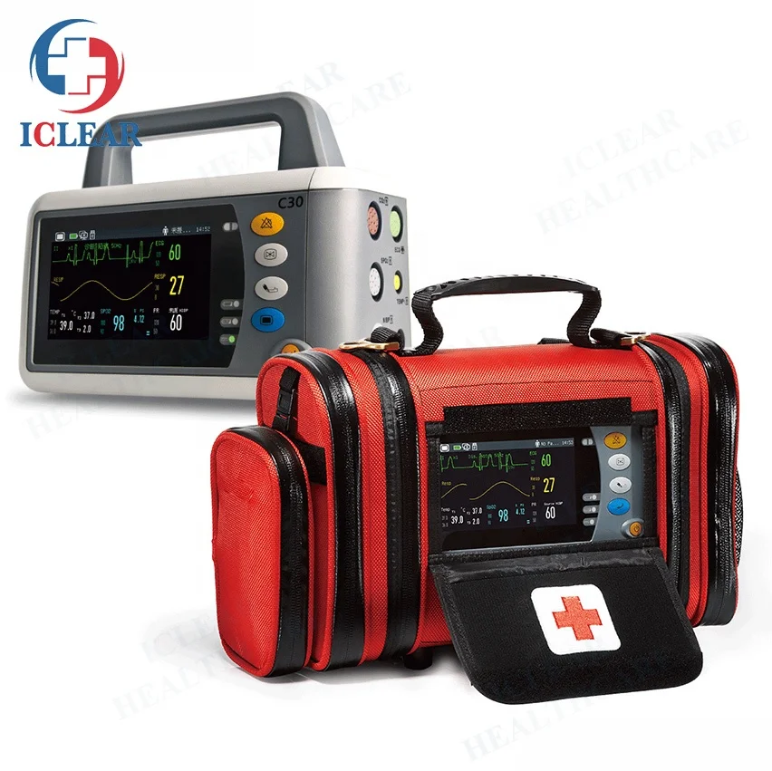 Waterproof Small Portable Medical Emergency Transport Monitor