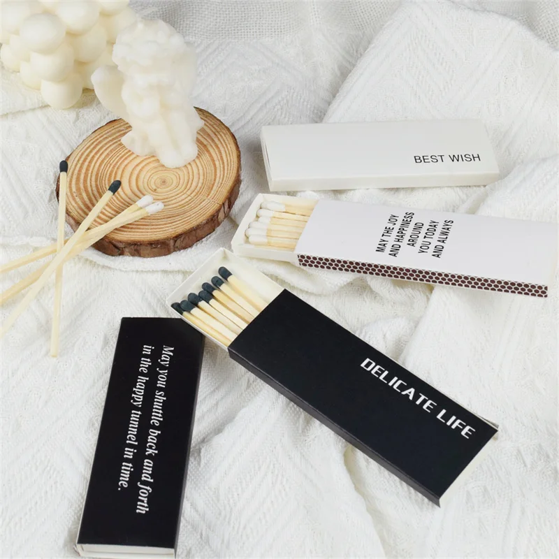 Customized Logo Box Matches Matches Vintage Exquisite Texture Birthday Holiday Accompanying Gift