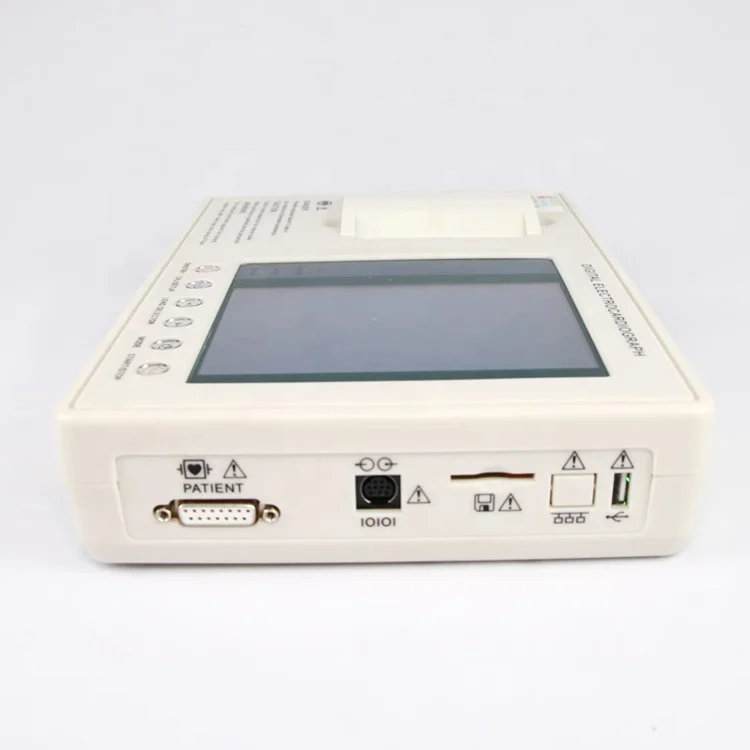 YD-1203CMedical Equipment 7 Inch Color Screen Portable 3 Channel Ekg Device 12 Lead Ecg Machine