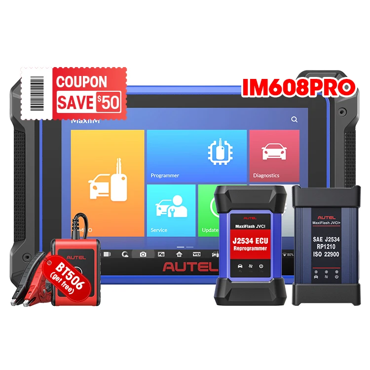 Autel Im608pro Im608 Locksmith Tools Code Copier Power Repairing Device Programmer Car Smart Key Clone Diagnostic Scanner Tool