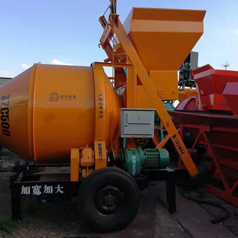 Manufacturer provides customized automatic cement mortar mixer, small climbing bucket drum mixing equipment