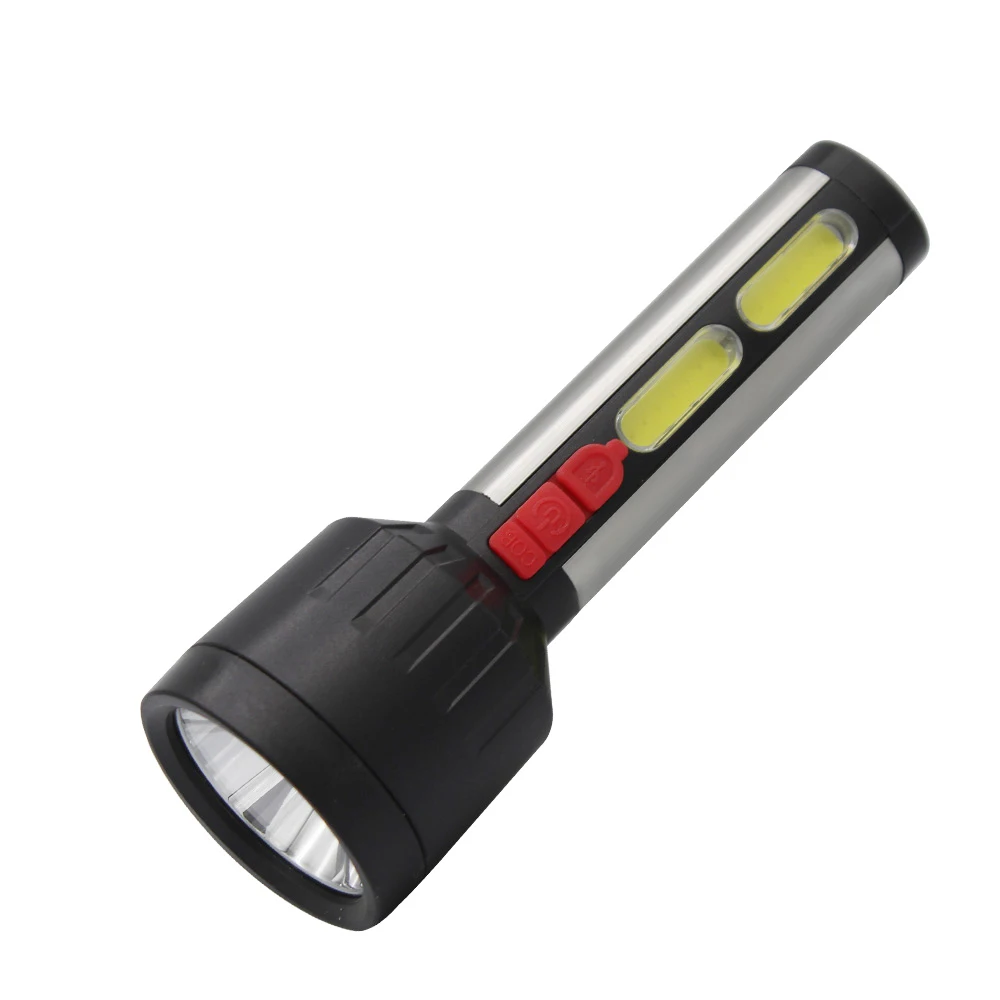 RTS Multifunctional LED flashlight USB rechargeable outdoor super bright waterproof emergency flashlight