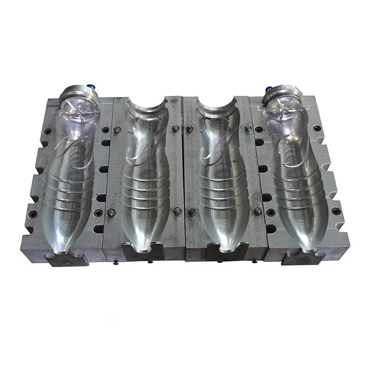 New Style 2 -cavity Customize PET Plastic Bottle Blowing Molds S45C for Semi or Full Automatic Blower Machine