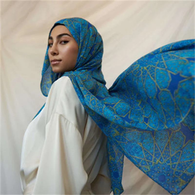 FRC Customize Same As Vela Modal Printed Modal Fabrics Hijab Scarf Muslim Women Modal Cotton Hijab Scarf