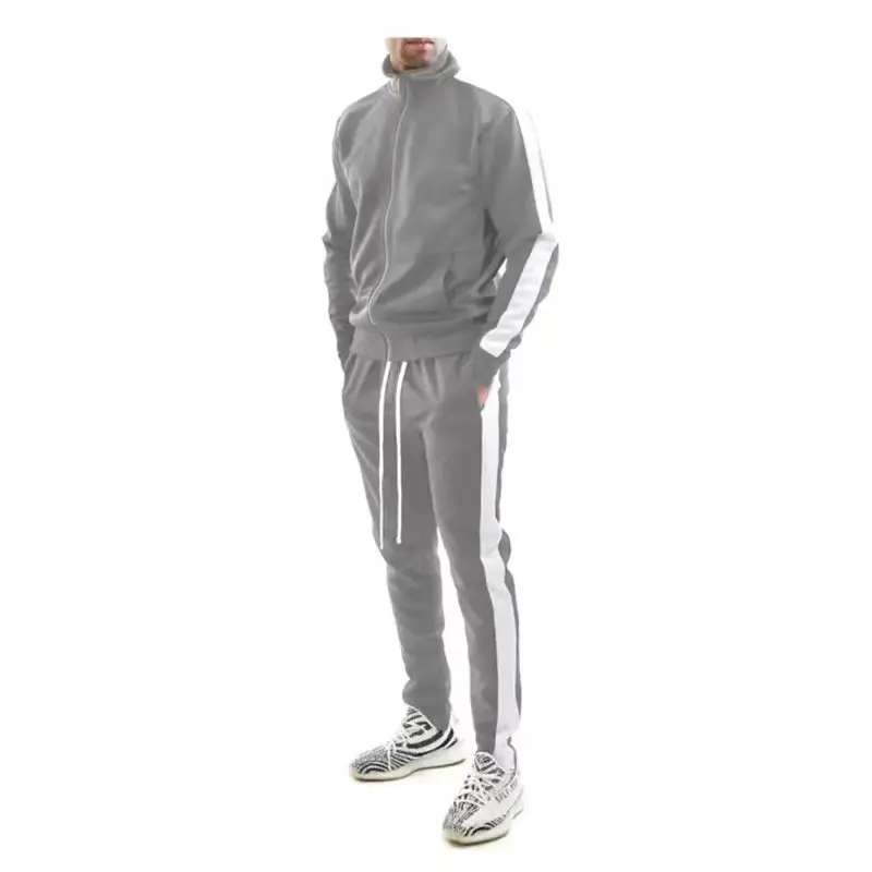 High Quality Men Tracksuit Sport Wear Custom Design Logo Sports Casual Clothing Suit Plain Tracksuits For Men