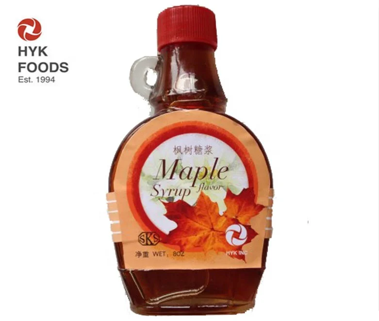 natural flavor maple flavored syrup 8oz*12 bottles