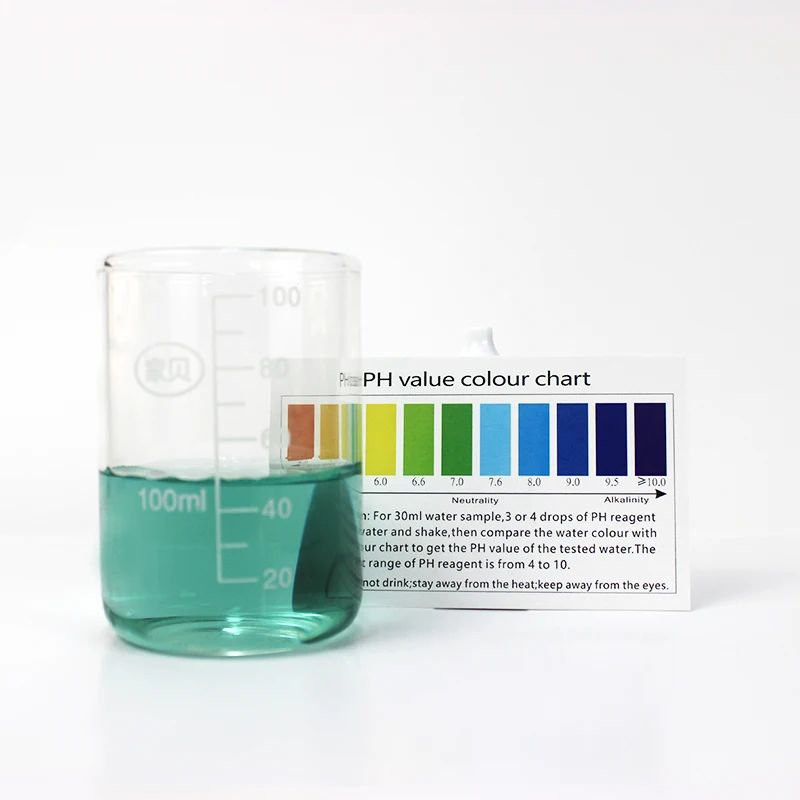 
good quality hot sale water ph value test reagent 10ml for aquaculture ph reagent 