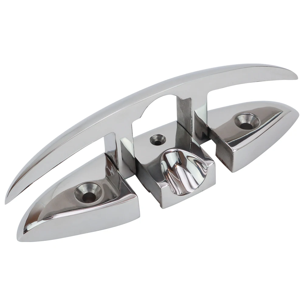 Most popular manufacturers 316 stainless steel folding cleat for boat boat fender cleat