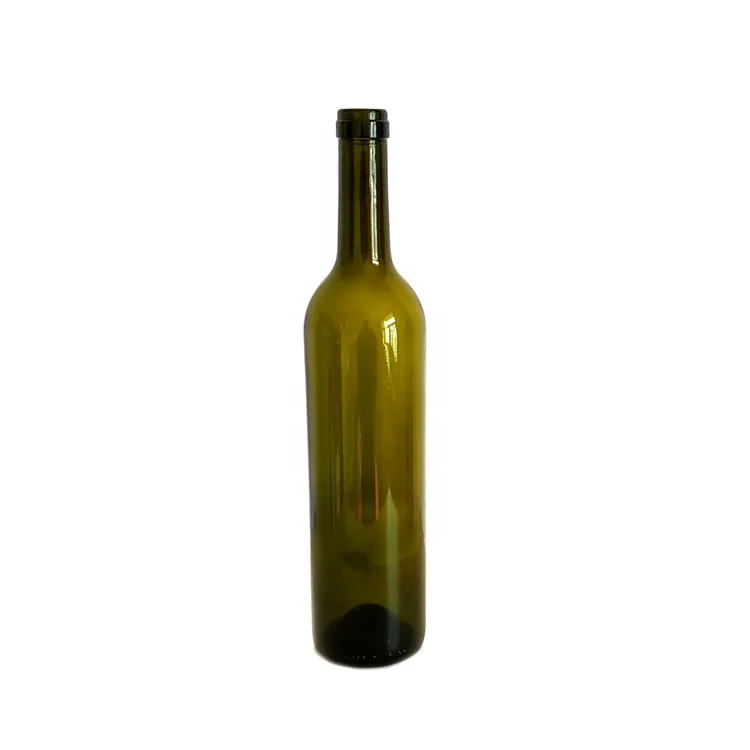 
500ml Empty Green Glass Red Wine Bottle 750Ml Black Glass Red Wine Bottles With Cork 1000ML Bordeaux Wine Gass Bottle 