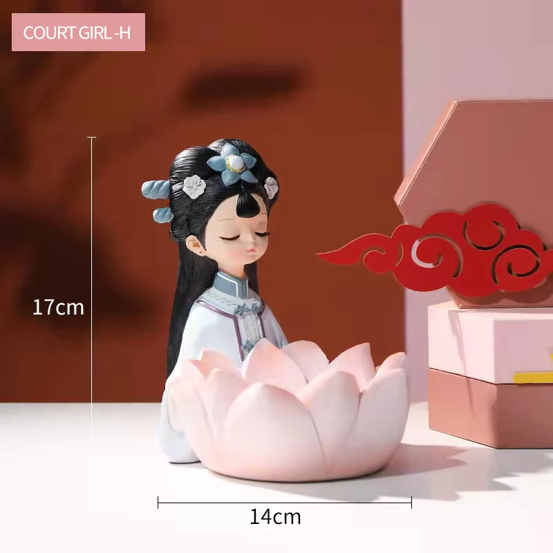 chinese Creative antique  ornaments home accessories porch key storage tray gifts wholesale statue