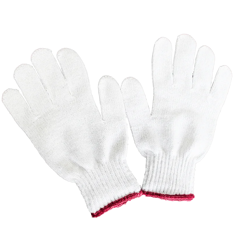 Good Price 10 Gauges 50grams Bleach White Work Cotton Gloves Manufacturer Vietnam